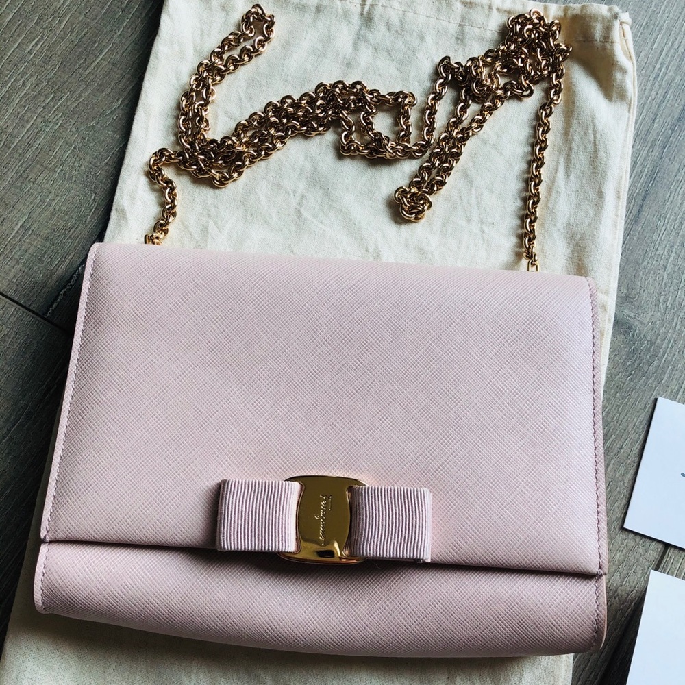 Salvatore Ferragamo Mini Vera Pink Bag